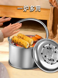 Portable Charcoal Grill and Fire Pit for Outdoor Camping and Home Use