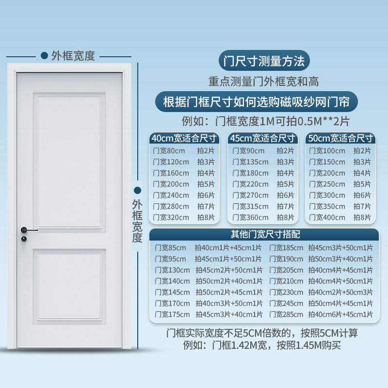 Magnetic Screen Door Curtain for Summer, Self-Closing, Breathable Mesh, No-Drill Installation for Iron/Glass Doors