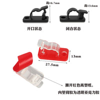 Self-Adhesive Acrylic Cable Clips for Power Cords and Wires