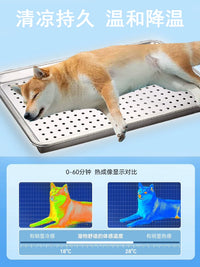 Pet Cooling Bed with Ice Pack for Cats, Dogs, Hamsters, Rabbits, Chinchillas