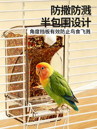 Automatic No-Mess Bird Feeder and Water Dispenser for Parrots and Small Birds