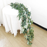 Artificial Eucalyptus Garland with Gypsophila and White Berries for Home Decor