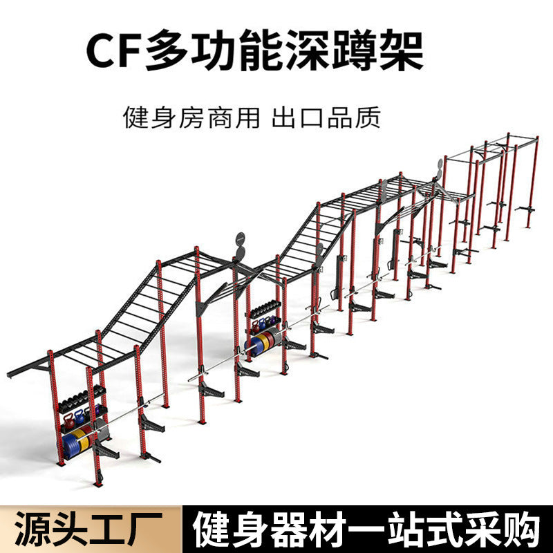 Multi-functional CrossFit Training Rack Power Cage with Infinite Expansion for Strength and Climbing