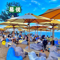 Outdoor Patio Umbrella with UV Protection, Windproof Sunshade for Beach, Pool, and Garden