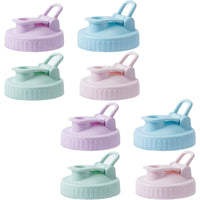 Mason Jar Flip Cap Lids for Wide Mouth Jars, Reusable Storage Drink Lids