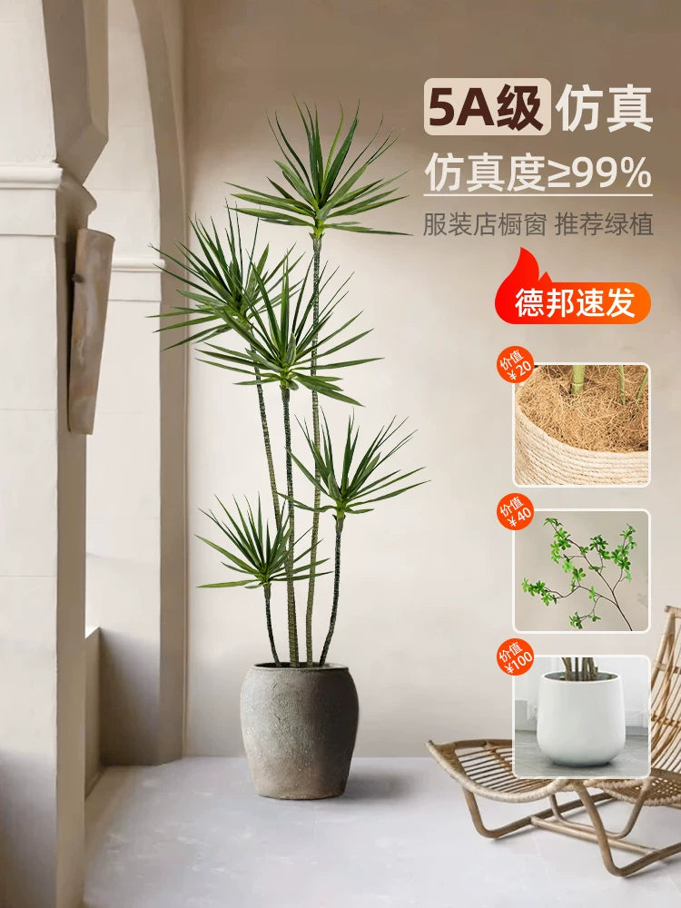 Artificial Dracaena Tree Faux Plant for Indoor Home Decor
