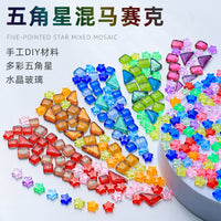 Star Mosaic DIY Craft Kit Crystal Glass Beads for Creative Decoration
