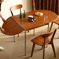 Bauhaus Modern Luxury Foldable Dining Table for Small Spaces, Mid-Century Style