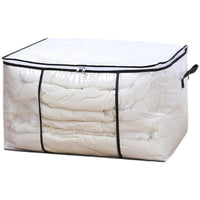 Large Capacity Visible Quilt Storage Bag with Zipper for Clothes Bedding Moving