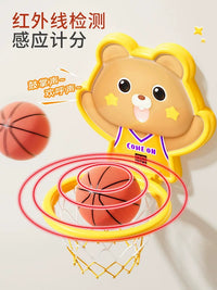 Wall-Mounted Indoor Mini Basketball Hoop for Home Use - Punch-Free Simple Kids Basketball Goal