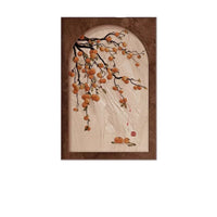 Persimmon Ruyi Entrance Decorative Painting, Chinese Style Living Room Hallway Wall Art