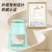 Manual Ice Shaver Machine for Home & Commercial Use, Hand Crank Snow Cone Maker, Non-Electric Ice Crusher