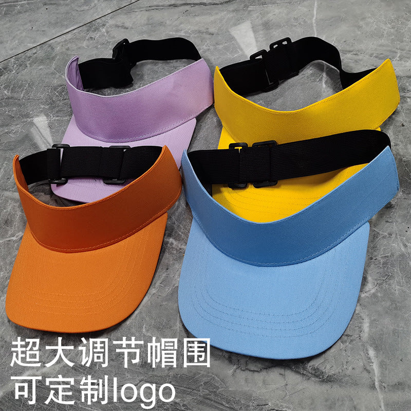 Extra Long Adjustable Visor Hat for Outdoor Sun Protection, Large Head Circumference, Parent-Child Style