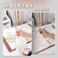 A5/B5 Refillable Loose-Leaf Notebook with Soft Cover, Lay-Flat Design for Office, School, and Travel