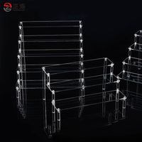 Acrylic Display Stand Clear Multi-layer Riser for Collectibles and Figurines