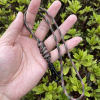 Hand-Woven 7-Core Paracord Lanyard for ID Badges, Keys, Flashlights - Portable Outdoor EDC Gear
