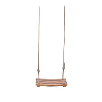 Wooden Curved Board Swing for Kids and Adults, Indoor/Outdoor Patio Hanging Chair