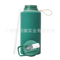 Creative Foldable 2.2L Sports Water Bottle with Straw Lid for Gym and Outdoor Use