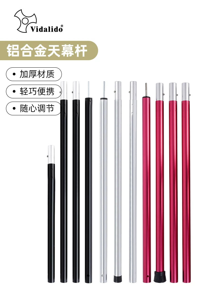 Vidalido Aviation Aluminum Tent Poles for Outdoor Camping Awnings and Canopies