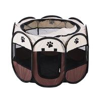 Portable Foldable Pet Playpen Octagonal Tent for Cats and Dogs