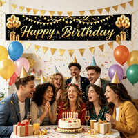 Happy Birthday Banner for 2026 Theme Party Decorations