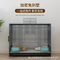 Foldable Indoor Rabbit Cage with Toilet for Guinea Pigs, Hamsters, and Dwarf Rabbits