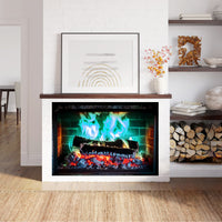 3D Fireplace Flame Wall Sticker for Living Room Decor