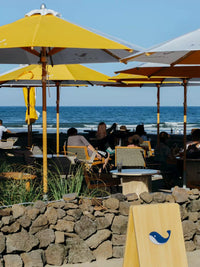 Outdoor Patio Umbrella with Wood Grain Finish, Heavy-Duty Windproof Sunshade for Beach and Resort