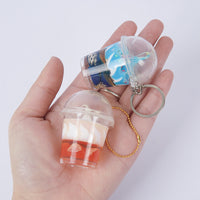 Mini Ice Cream Sundae Cup Keychain Charm for Bags and Phones