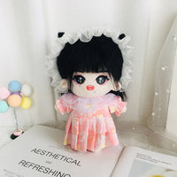 20cm Doll Clothes Set: Pleated Skirt, Headband & Bag for Cotton Dolls - Unicorn & Daisy Styles