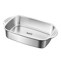 Stainless Steel Roasting Pan for Fish, Rectangular, Food-Grade, Thickened, for Open Flame and Induction Cooker