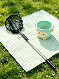 Telescopic Aluminum Alloy Fishing Net for Kids, Foldable Insect Catching Net for Tadpoles and Crayfish