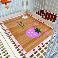 Pet Bamboo Cooling Mat for Cats, Dogs, Rabbits, Chinchillas, and Guinea Pigs