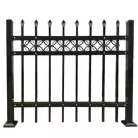 Outdoor Zinc Steel / Stainless Steel Fence Panel for Villas, Gardens, and Factories - Customizable