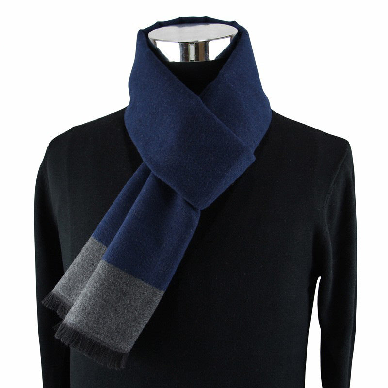 Men's Winter Thickened Imitation Cashmere Scarf for Middle-Aged and Elderly