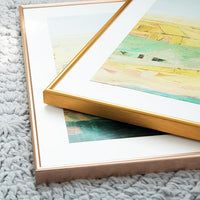 Modern Minimalist Aluminum Alloy Photo Frame for Tabletop or Wall Mounting
