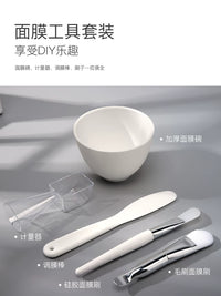 Silicone Facial Mask Mixing Bowl and Brush Set with Spoon for Skincare Application