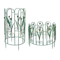 Vintage Iron Plant Support Trellis, Round Climbing Frame for Garden and Outdoor Use