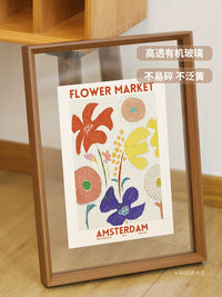 Double-Sided Transparent Acrylic Picture Frame for Wall Mounting or Tabletop Display