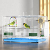 Large Metal Bird Cage for Parrots, Mynahs, Lovebirds, Cockatiels, and Pigeons