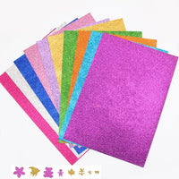 A4 Glitter Cardstock Self-Adhesive or Plain for Crafts and Decoration