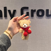 Plush Bear Keychain Christmas Gift