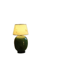 Vintage Stained Glass Table Lamp with Touch Control for Bedroom Nightstand