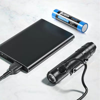 Wuben C3 1200 Lumens Rechargeable Flashlight, Portable 18650 LED Torch for Daily Use