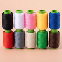 Household Sewing Machine Small Spool Thread 402 Sewing Thread White Black Thread for Clothes Repair Hand Sewing