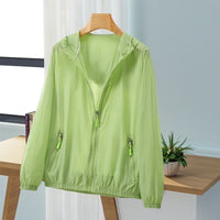 Women's Plus Size Breathable UV Protection Ice Silk Sun Protection Jacket