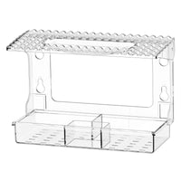 Transparent Wall-Mounted Bird Feeder for Parrots and Small Birds - No-Drill Suction Cup Design