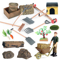 Dollhouse Miniature Farm Tools and Accessories Set