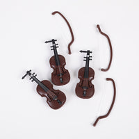Miniature Violin Model Ornament for Photography Props and Decoration