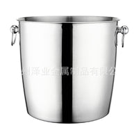 304 Stainless Steel Ice Bucket for Champagne and Wine, Large Capacity Bar Cooler